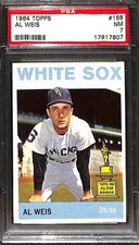 1964 TOPPS #168 AL WEIS PSA 7 NM 17917807 