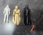 Vtg Star Wars Darth Vader Action Figure 1977 Storm Trooper Tusken Raidr