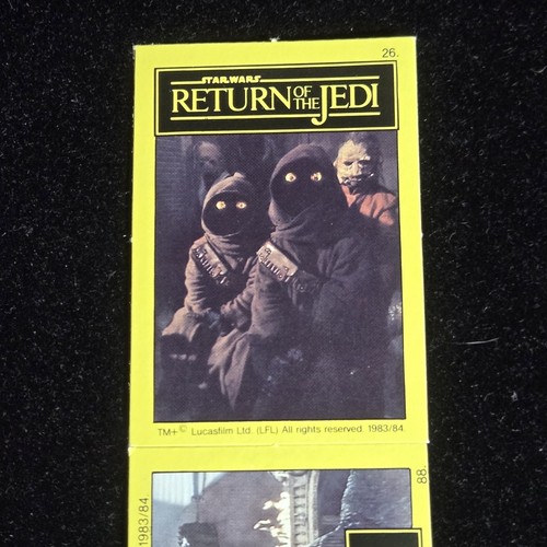 1983 Star Wars Return of the Jedi Monty Gum Fabrieken Wax Pack Wrapper 6 cards A - Picture 4 of 9