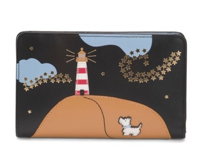 NWT $108 Radley London Lighthouse Scottie Bifold Medium Wallet + Dust Bag
