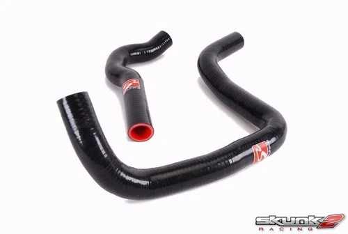 Skunk2 Honda/Acura B16A Engines Radiator Hose Fits Kit (Blk/Rd 2 Hose Kit)