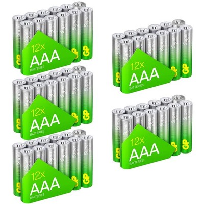 60 Stück GP Super Alkaline Batterien AAA Micro LR03 LR3 1,5V Batterie MN2400