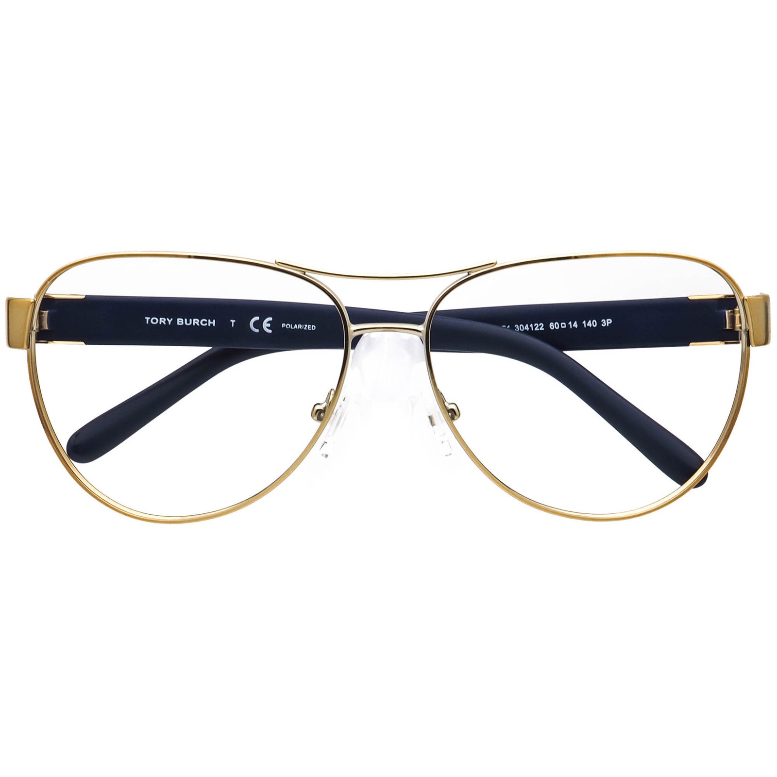 Tory Burch Women's Sunglasses Frame Only TY 6051 304122 Gold/Blue Aviator 60 mm thumbnail 6