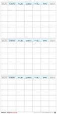 3 Month Vertical Wall Calendar Undated Planner - Laminated - XLarge 24 x 48-XL