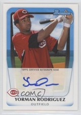 2011 Bowman Prospects Auto Yorman Rodriguez #BPA-YR Auto 1u1
