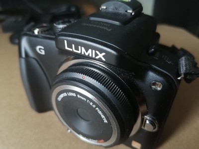 Lumix g3 / Olympus 8mm 1:8 Fisheye / guter Zustand