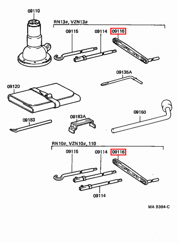 Genuine LandCruiser LJ79 LJ78 LJ77 LJ73 LJ72 LJ71 Hydraulic Jack Winder Handle - Picture 9 of 20