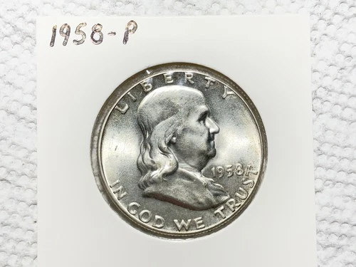 1958 P Franklin Half Dollar UNC.