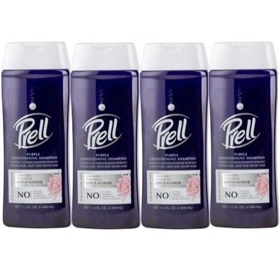 Prell Lotus Flower Purple Conditioning Shampoo, 13.5 fl.oz Pack of 4