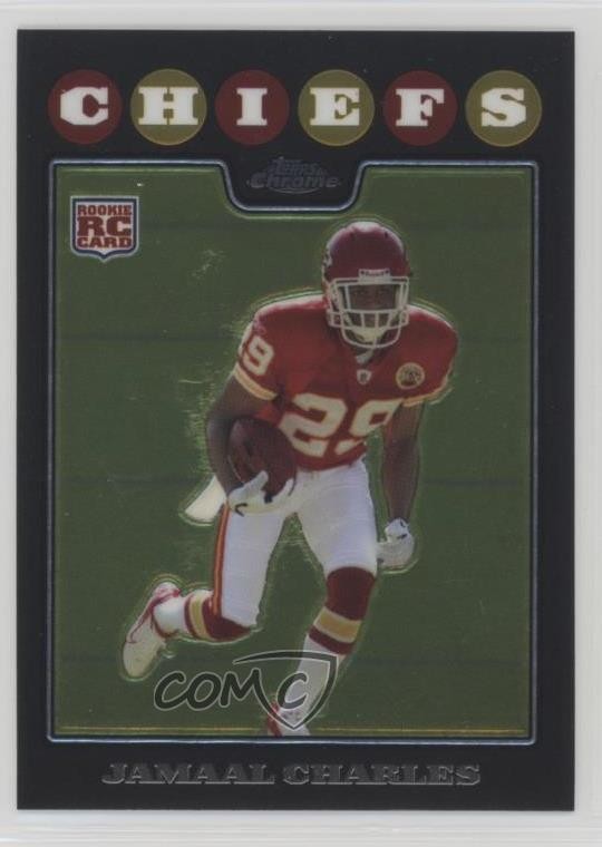 2008 Topps Chrome Jamaal Charles #TC185 Rookie RC 0j7y
