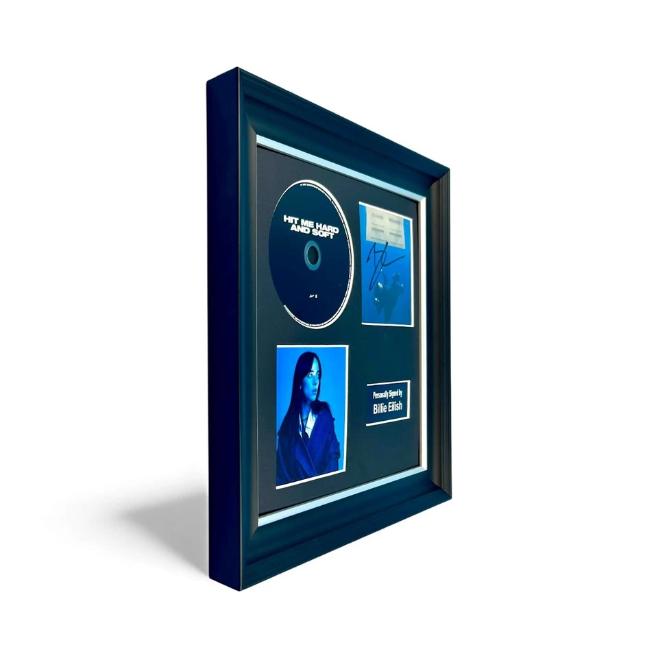 Billie Eilish SIGNED Hit Me Hard & soft Luxury CD Photo Display & COA Autograph - Image 2 of 4