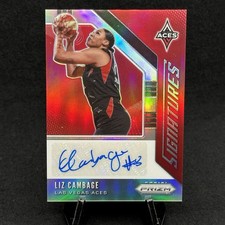 2020 Panini Prizm WNBA Signatures Silver Prizm Liz Cambage Aces First Year Aces
