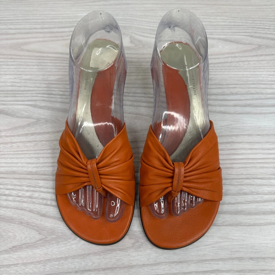 Sandalias Valerie Stevens Uva Deslizables WMNS 8.5M Naranja Óxido Sin Cordones Tacones de Gatito Foto 3 de 4