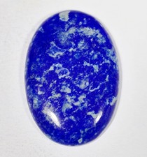 39 Ct 5X23X34 mm Natural Blue Lapis Lazuli Oval Cabochon Gemstone KM-209