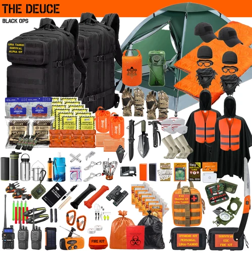 72+ Hour Emergency Survival Kit / Bug Out Bag / Tactical Backpack / First Aid