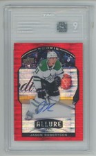 2020-21 UD Allure Jason Robertson 82 Base Red Rainbow /299 TAG 9 RC Auto