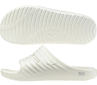 Mizuno Japan Soccer Football Sports Relaxing Slide Sandal P1GJ2600 White