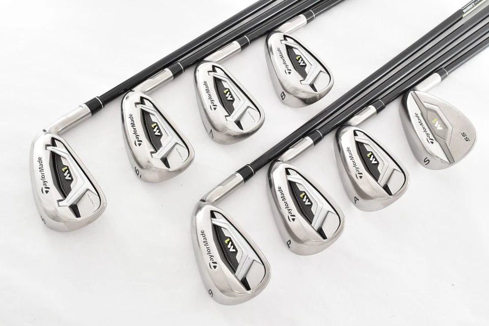 8PCS Taylormade M1 Iron Set 5-6-7-8-9-P-A-S TM7-117 Flex R Regular RH Golf Clubs - Image 4 of 4