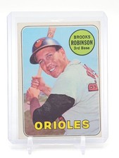 BROOKS ROBINSON 1969 TOPPS #550 BALTIMORE ORIOLES BASEBALL Q5194