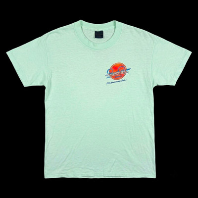 1986 Beach Boys 25th Anniversary Tour Graphic Light Blue T-Shirt Sz L