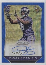 2015 Panini Prizm Rookie Signatures Blue Wave 47/75 Davaris Daniels Auto z5i