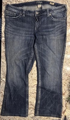 Silver Jeans Aiko Bootcut Jeans Women's Sz18L33 faded effect