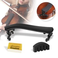 Collapsible Violin Shoulder Rest for 1/2-1/4 Size, Height Adjustable Feet, Un...