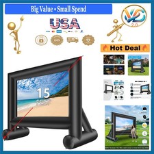 15ft Inflatable Movie Screen Outdoor Kit with Blower Storage Bag
