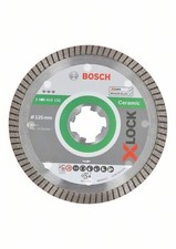 Bosch Diamanttrennscheibe X-LOCK Best for Ceramic Extra Clean Turbo, 125 x 1,4