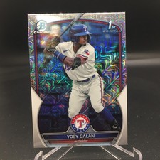 Yosy Galan 2023 Bowman Chrome Prospects Mojo Refractor BCP-221 Texas Rangers
