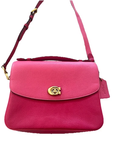Borsa a tracolla Coach Cassie borsa a tracolla colorblock rosa pelle cinturino regolabile