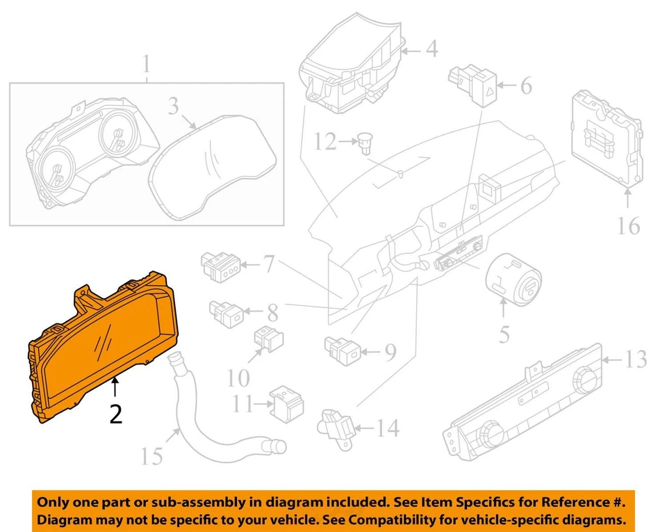 2022-2024 MITSUBISHI OUTLANDER DIGITAL SPEEDOMETER INSTRUMENT GAUGE CLUSTER *12K - Image 3 of 4
