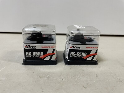 Hitec RCD HS-65HB Mighty Karbonite Feather Servo - 33065S (X2) LOT