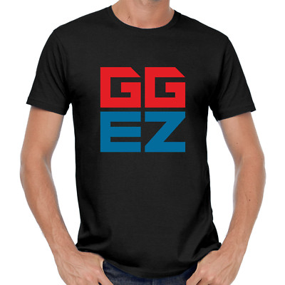 GG EZ Gamer Gaming Good Game Geek Easy Shooter Comedy Spaß Lustig Fun T-Shirt
