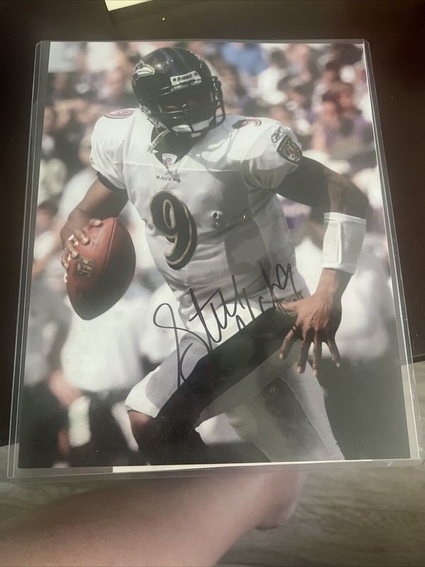 STEVE MCNAIR BALTIMORE RAVEN SIGNED AUTOGRAPHED 8X10 PHOTO AUTHENTICATED