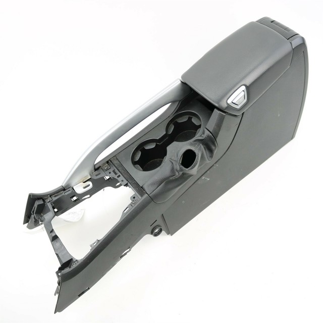Volvo Off Black Center Console w/Armrest/Cup Holder/Silver Trim for