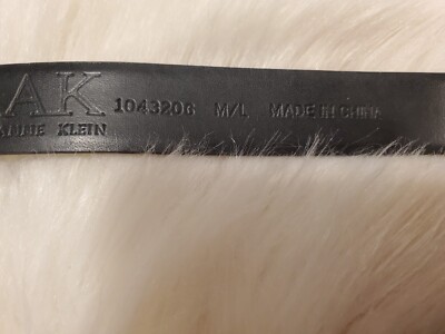 Anne Klein M/L Black Bonded Leather Belt Silver Clip Buckle  display picture 1
