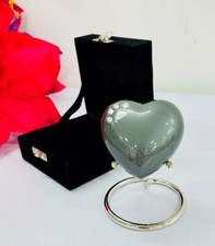 Heart Urn Keepsake Cremation Paw Urn for Human pet Ashes Engraved Urn Heart