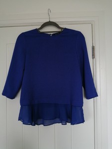 maglia blu elettrico zara