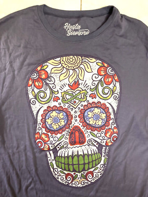 HASTA SIEMPRE - NEW - MEDIUM - Day of the Dead Skill Graphic T-Shirt