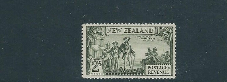 【T.O.】 NEW ZEALAND 19336-42 CAPT. COOK (GIBBONS 589c(?) pf 13 1/2 X 13 3