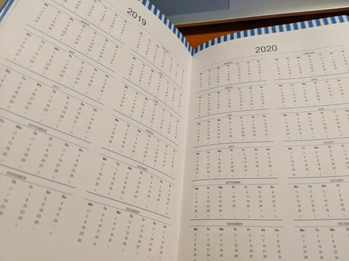 Daily Prayer Journal Mountain Blue PRAYRIOR Planner 6.1" wide x 9.1" long - Picture 4 of 7