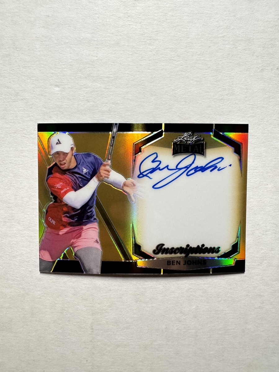 Ben Johns 2023 Leaf Metal Pickleball Inscriptions Rookie RC On