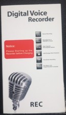 REC Digital Voice Recorder 8GB Recorded File in WMA/MP3 Format