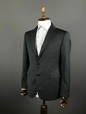 Men TAGLIATORE Grey Wool Button Blazer Sport Coat Size 52
