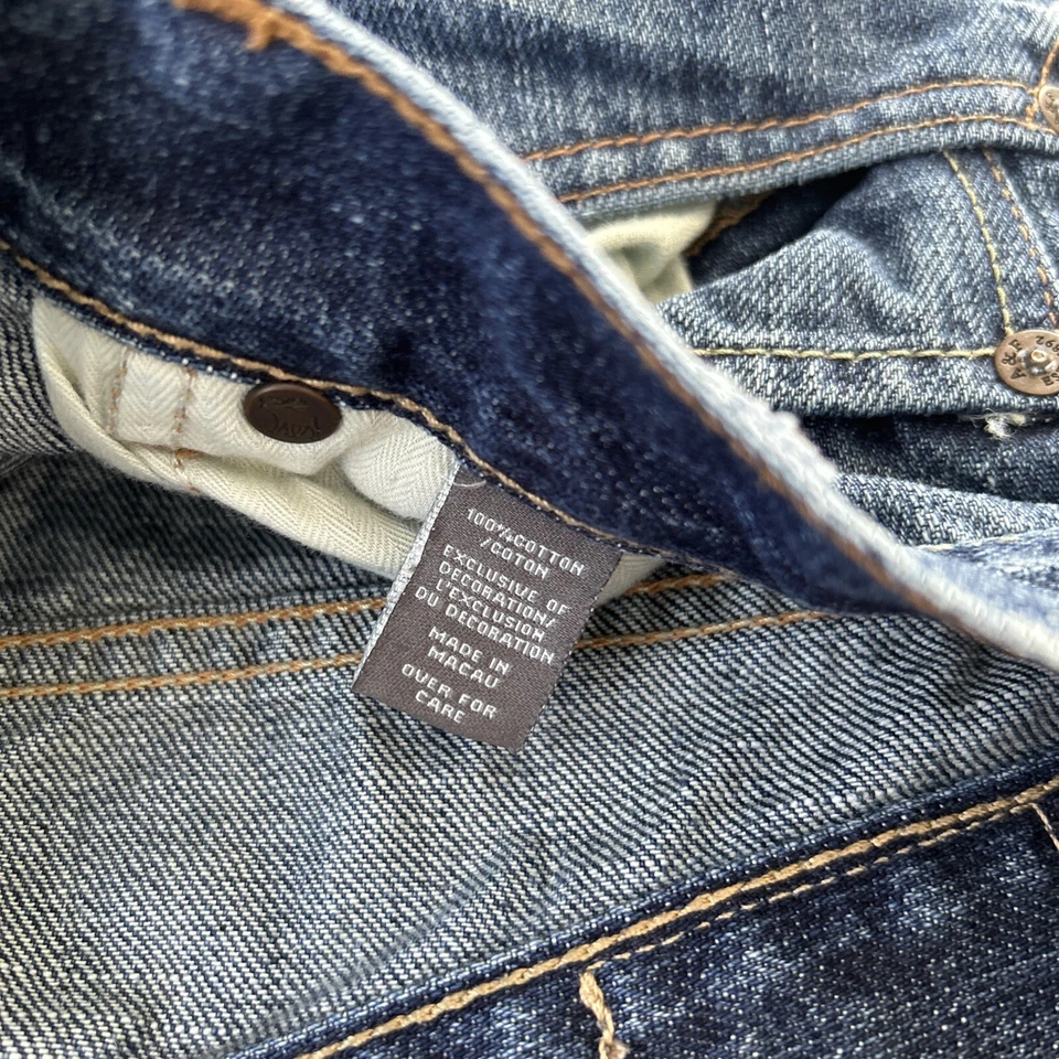 Pantalones Cortos Abercrombie Fitch Talla 4 29x3 Azul Jean Denim Playa Envejecida Foto 4 de 4