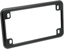 360 TWIN BLACK 7″ x 4″ METAL MOTORCYCLE LICENSE PLATE FRAME