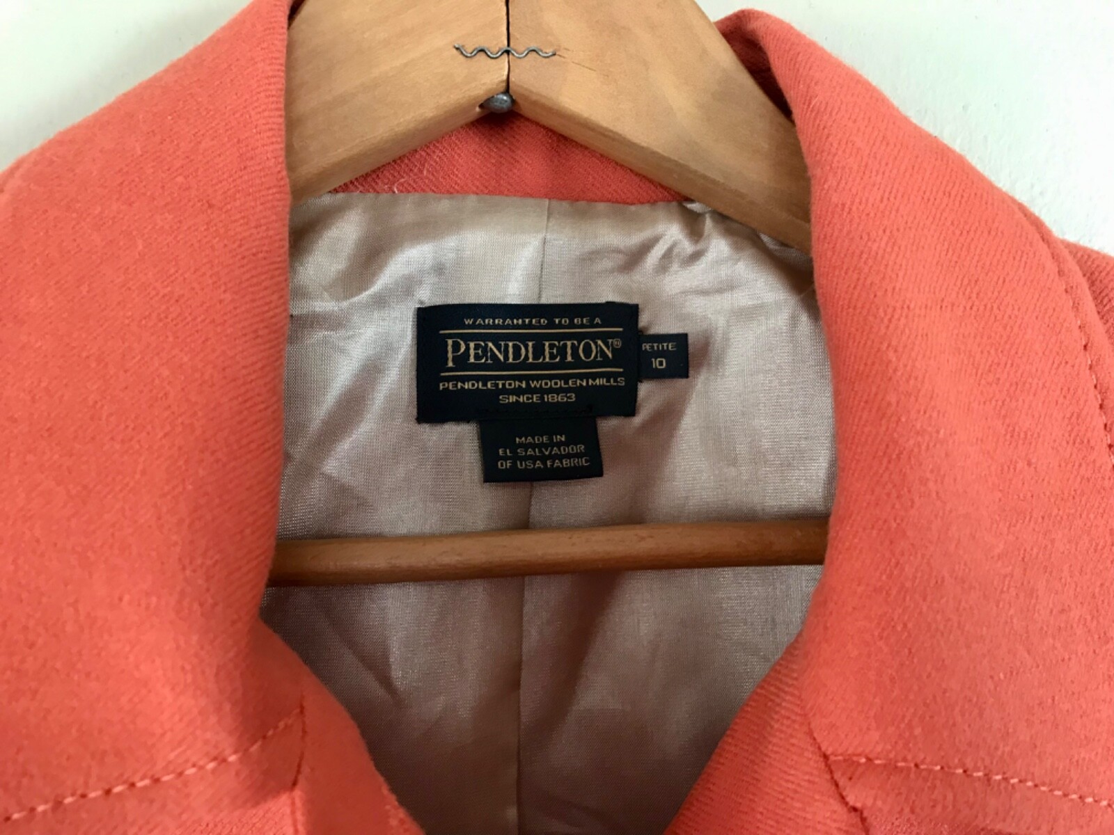 Pendleton 100 % Virgin Wool Lined Jacket/Blazer ~… - image 3