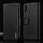 Carbon Fiber Leather Case For Samsung A12 A32 A52 S21 S20 FE Flip Wallet Cover