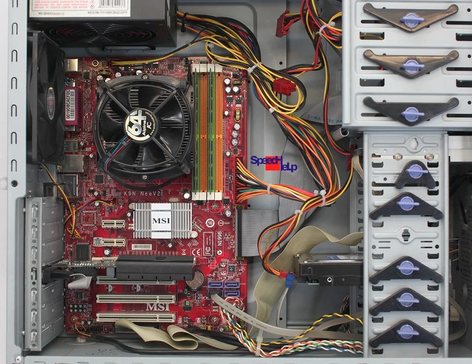 Msi K9N Neo V2 Ms-7369 Computer Pc Athlon 64 X2 4000+ Windows Xp Radeon Hd 5450 - Image 4 of 4